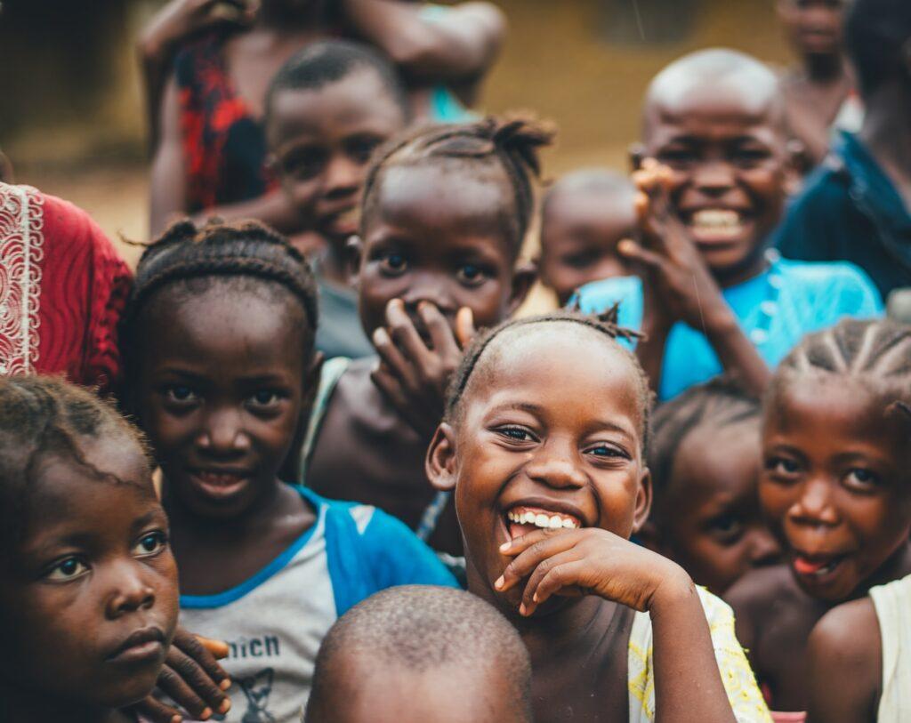 Smiling african children