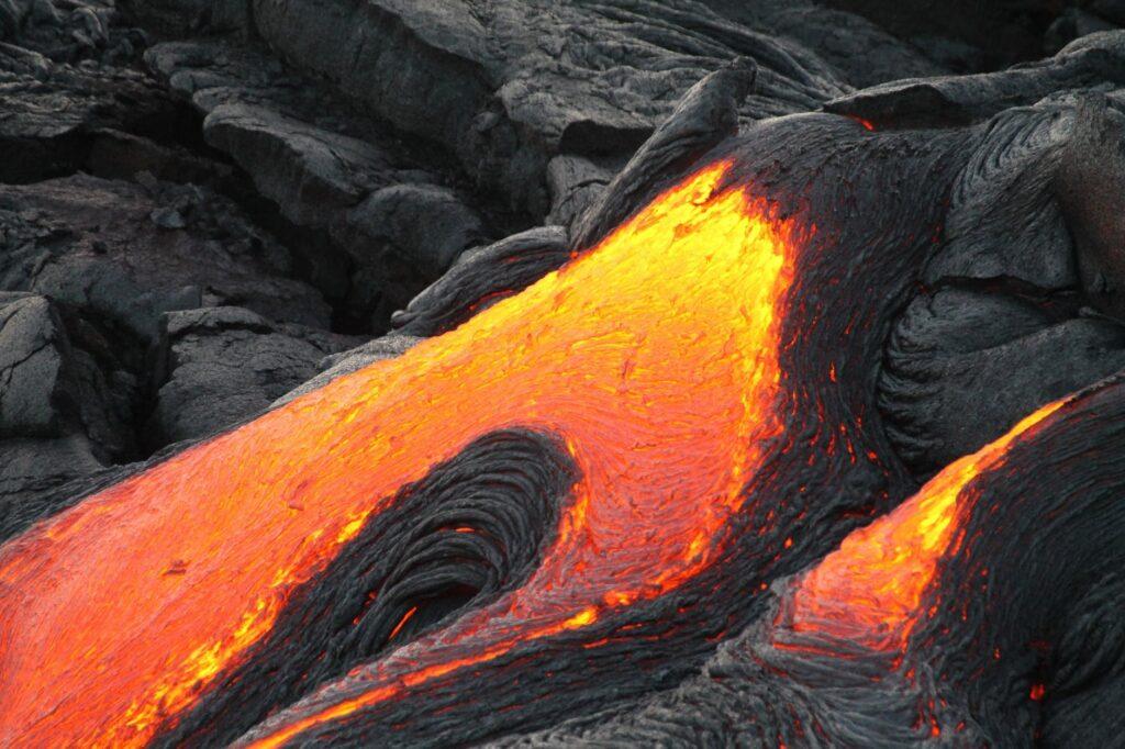 Taal volcano lava