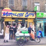 Food For All workers, who provide 1,000 meals a day, outside the charity’s Matchless Gifts shop.