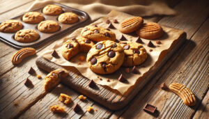 Vegan Peanut Butter & Chocolate Chip Cookies