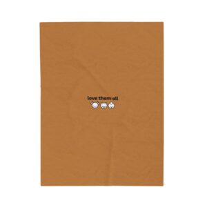 LOVE- Velveteen Plush Blanket