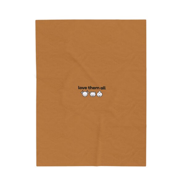 LOVE- Velveteen Plush Blanket